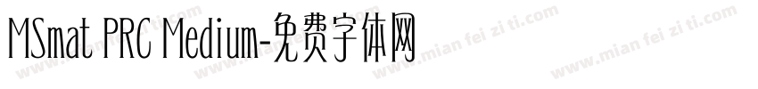 MSmat PRC Medium字体转换